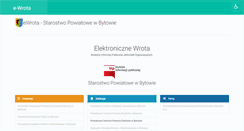 Desktop Screenshot of e-wrota.powiatbytowski.pl