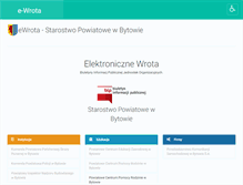Tablet Screenshot of e-wrota.powiatbytowski.pl