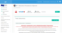 Desktop Screenshot of bip.powiatbytowski.pl
